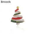 thumbnail image 5 of Jinsinto 1pc Women's Crystal Rhinestone Star Christmas Tree Brooch Pin, 5 of 5