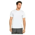 thumbnail image 2 of Men's Soft 100% Cotton Heavy Weight Crew Neck Short Sleeve T-Shirt, White L, 1 Count, 1 Pack, 2 of 3