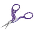 thumbnail image 4 of Mini Colorful Carbon Steel Embroidery Crane Shape Sewing Scissors(point white purple), 4 of 9