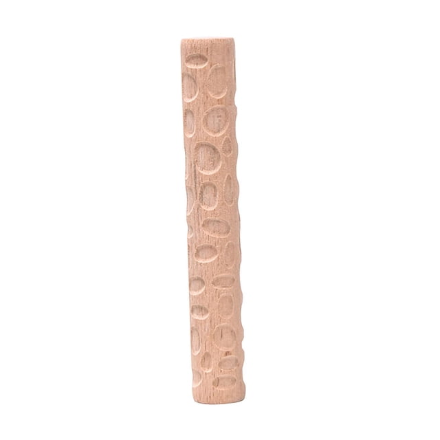 Luzkey Clay Modeling Pattern Roller Pottery Pattern Roller Handmade Versatile Clay Texture Rolling Roller for Adult Pottery Supplies Pebble Pattern