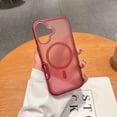 thumbnail image 4 of Dteck Strong Magnetic for iPhone 16 Case, Compatible with MagSafe, Military-Grade Protection Translucent Matte Rugged Case for iPhone 16,Winered, 4 of 6