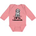 thumbnail image 3 of Inktastic I Love My Goldendoodle Dog Boys or Girls Long Sleeve Baby Bodysuit, 3 of 5