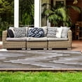 thumbnail image 2 of Linon Daylight Indoor Outdoor Connor Polypropylene 6'6" X 9'6" Area Rug in Beige, 2 of 6