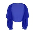 thumbnail image 6 of iEFiEL Womens Chiffon Shrug Cardigan Solid Cropped Bolero for Wedding Evening Party Blue One Size, 6 of 7