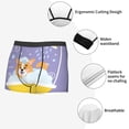 thumbnail image 5 of Kdxio Men's Boxer Briefs with Corgi Washing in Bathtub Print - Comfortable and Breathable Underwear for Everyday Wear, 5 of 7
