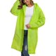 thumbnail image 2 of Chubasquero EVA impermeable Poncho de lluvia reutilizable Unisex hombres mujeres ropa de lluvia larga y transparente, 2 of 5