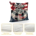 thumbnail image 4 of SHANXI Christmas Pillow Covers Bowknot Decorations Winter Throw Pillow Cases Decor for Sofa Couch 18x18in, 4 of 5