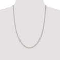 thumbnail image 5 of 925 Sterling Silver 4.25mm Open Diamond-cut Curb Chain Necklace 24 inch for Female, 5 of 5