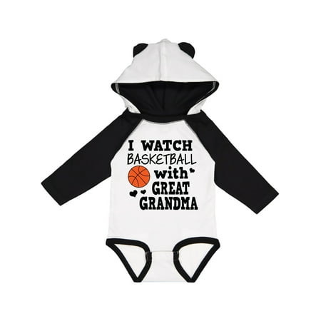 

Inktastic I Watch Basketball with Great Grandma Gift Baby Boy Long Sleeve Bodysuit