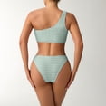 thumbnail image 5 of Blmnix Two Piece Swimsuit Swimsuits for Women Tankini Swimsuits Modest Swimsuits Swimsuits Green Boat Neck Womens Swimsuits Tankini,XL, 5 of 6