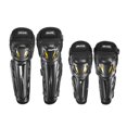 thumbnail image 2 of Tnobhg 1/2 Pairs Cycling Knee Elbow Guard Heavy Duty Joint Shell Windproof Flexible Lightweight Adjustable Fastener Tape Motorcycle Bike Leg Warmer Knee Pad Wrap Guard Protector, 2 of 8