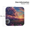 thumbnail image 2 of Kdxio Dreamy Dandelion Sunset Funny Coasters,4 Pcs Leather Coasters,Housewarming Gifts,Protect Furniture from Water Marks Scratch and Damage, 2 of 6