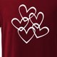 thumbnail image 4 of Top de camiseta con estampado de amor blanco de manga corta informal de color sólido para el día de San Valentín Pompotops  oipoqjl3642, 4 of 5