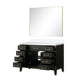 thumbnail image 3 of Laurel 48 in W Black Oak Single Bath Vanity, Cultured Marble Top, and 46 in Mirror, 3 of 6
