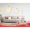 thumbnail image 3 of Unfinished Wood Rain Drop Silhouette - Weather Craft - up to 46" DIY 46" / 1", 3 of 4