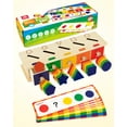 thumbnail image 3 of Coogam Montessori Toys Wooden Color Shape Sorting Box Game Geometric Matching Blocks Early Learning Educational Toy for 3 4 5 Year Old Baby Toddlers, 3 of 8