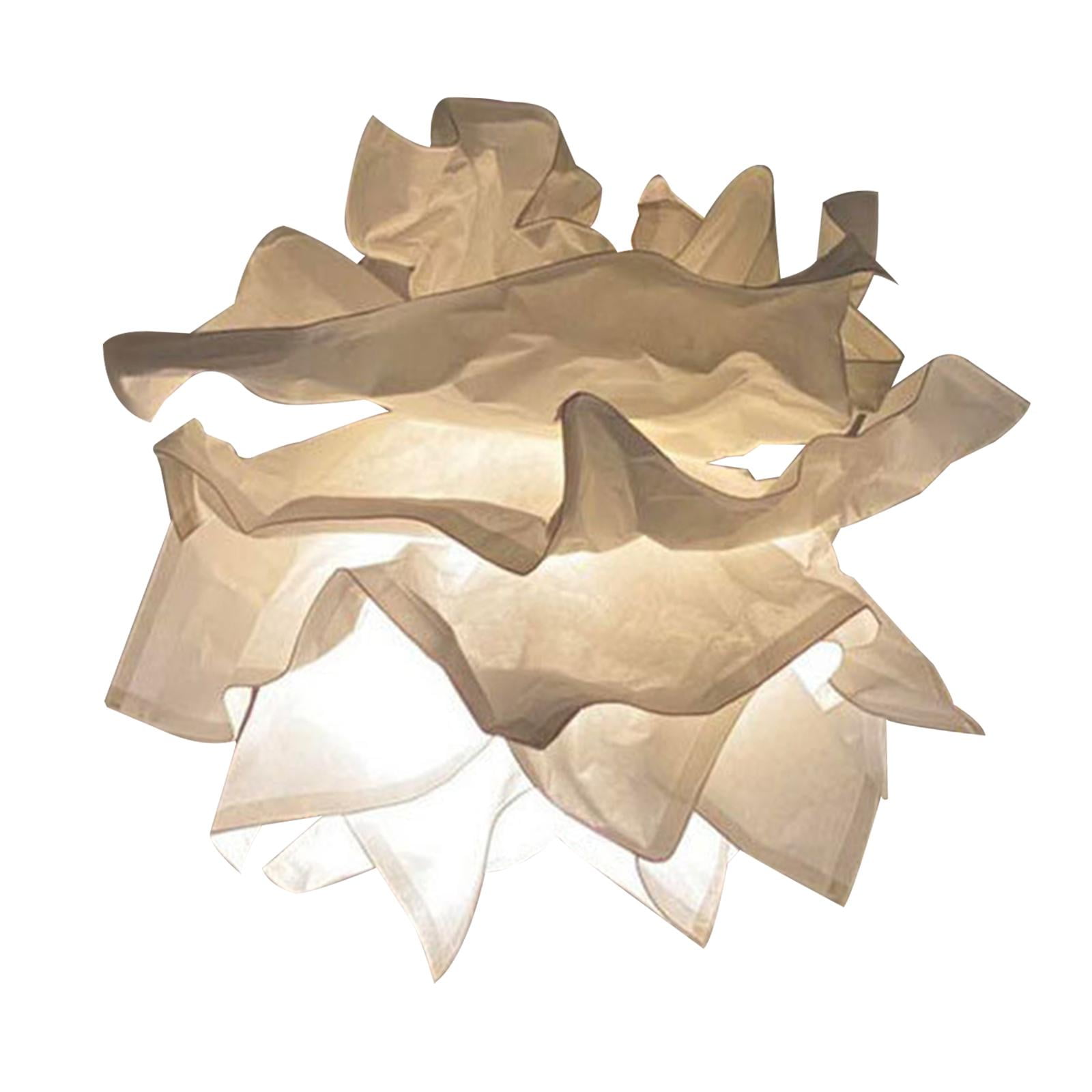 Abat-jour En Papier Origami Pour Suspension - Design Capitales, Blanc, 42x42 Cm - Décoration Lumineuse Moderne Salon, Bureau