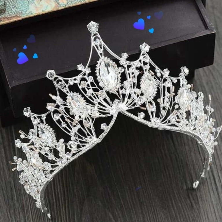 SNNROO Baroque Wedding Crowns Gold Rhinestone Bridal Crown  display picture 2