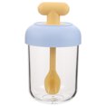 thumbnail image 1 of Vasos para parfait de yogur con tapa, cucharas, recipientes para avena, vaso portátil para ensalada, recipiente reutilizable de doble capa para escurrir frutas, para desayuno, leche, avena y cereales., 1 of 7