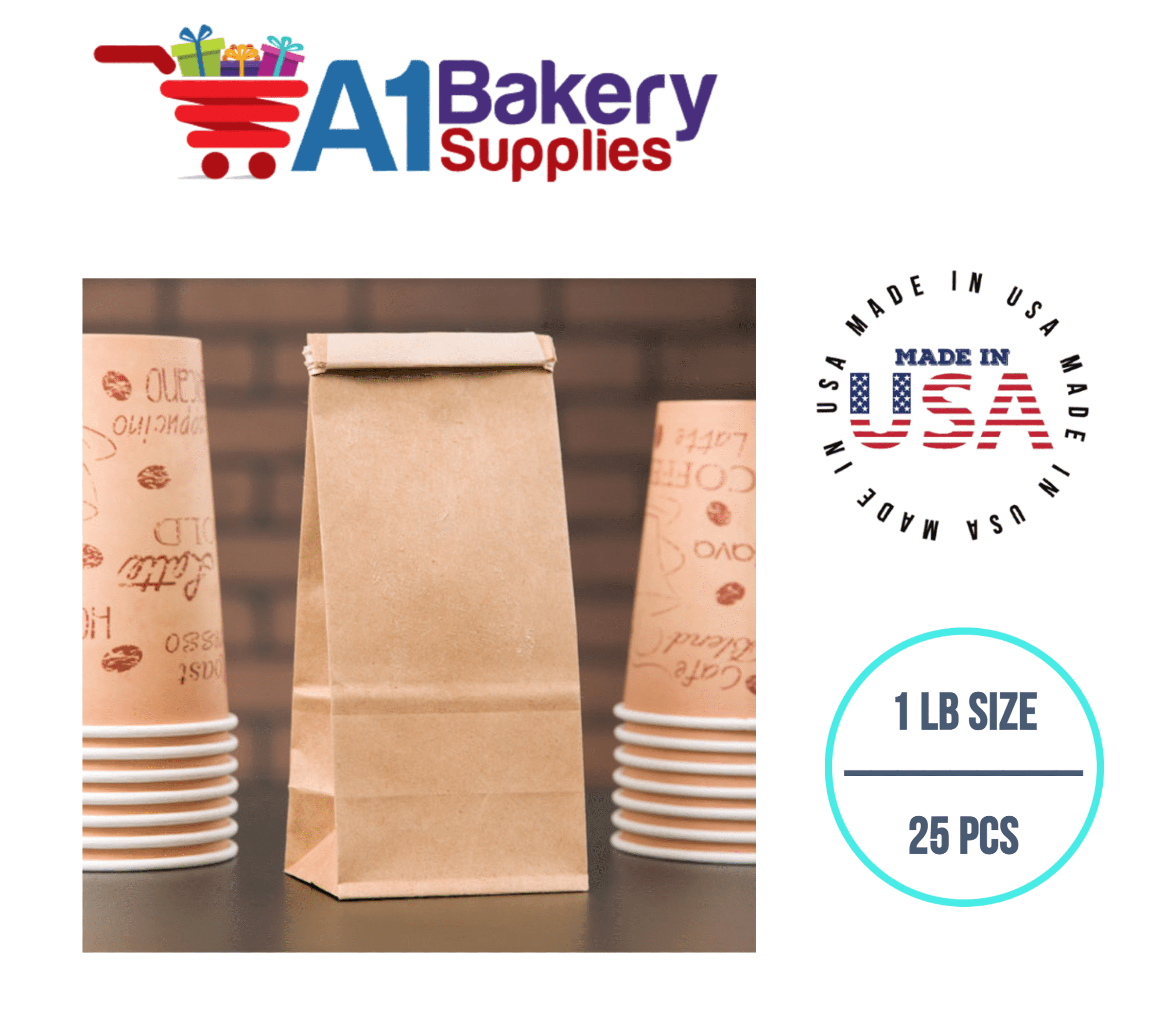 Bakery Bags Paper Bags Tin Tie Tab Bags Cookie Bags, Coffee Bags Tin