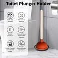 thumbnail image 5 of 2Pcs Plunger Holder, Black Plunger Tray, Universal Plunger Mat for Toilet Plunger, Toilet Plunger Holder Only, Toilet Plunger Stand Catches Drips from Plunger, Dries Quickly, 5 of 7