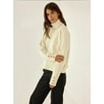thumbnail image 5 of Thick Cream Jumper with Gold Button Details, 5 of 7