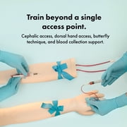 Anatomy Lab Venipuncture & IV Practice Simulation Arm Kit — Realistic Phlebotomy & IV Training Model for Nursing, EMT & Medical Students — Reusable Clinical Skills Trainer - Light