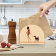 thumbnail image 6 of Woman Dog Napkin Holder for Table Clear Napkin Stand Paper Holder Acrylic Organizer Dispenser Napkins for Dinner Kitchen Restaurant Room, 6 of 8