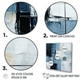 thumbnail image 3 of Designart "Modern Scandinavian Art In Blue And Beige" Abstract Painting Floater Framed Wall Art Living Room, 3 of 5