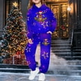 thumbnail image 5 of Christmas Boys Themed Print Hoodie and Jogger Pants Outfit 2 Piece Warm Loungewear for Holiday Kids Playwear Fit Youth Apparel, 5 of 7