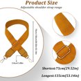 thumbnail image 3 of Becaristey Simple Bag Strap Replacement Exquisite Craft And High-end Texture No Loose Thread Shoulder Bag Strap Yellow, 3 of 6