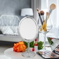 thumbnail image 4 of MasteelfCA Concise Tabletop Makeup Mirror Desktop Mirror Cosmetic Mirror (Silver), 4 of 7
