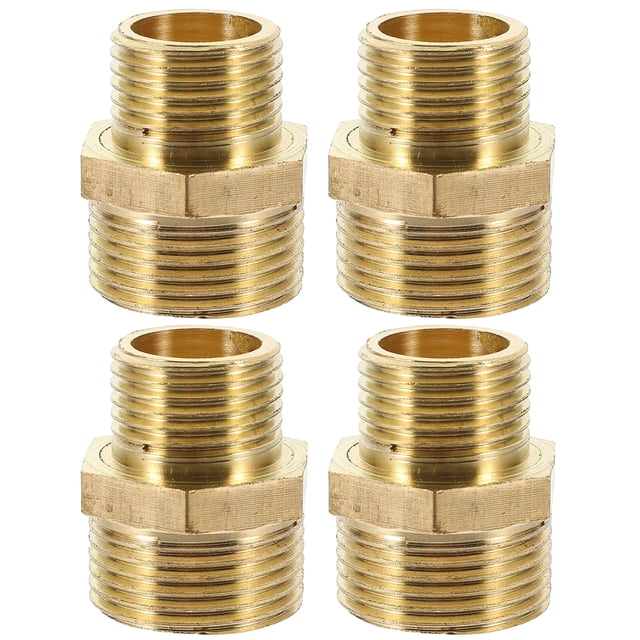 Conectores de manguera con juntas ajustables, desconexión rápida, accesorios de agua, 4 piezas, adaptadores de acero