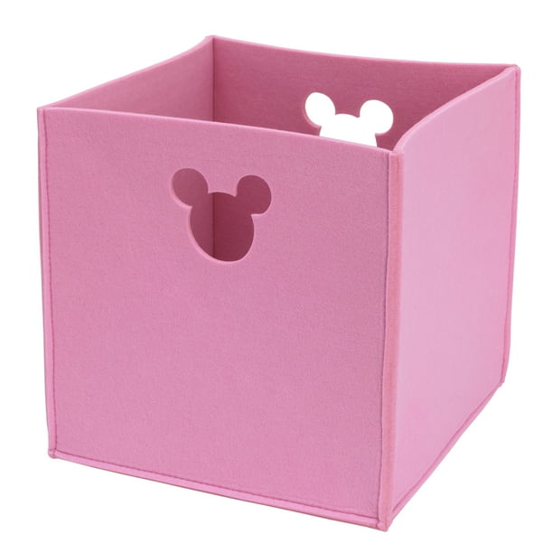 Minnie Mouse Children Disney Baby Felt Fabric Storage Bin, Pink