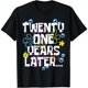 thumbnail image 1 of Camiseta 21 Años Después - Regalo Cumpleaños Mujer - Talla XL Negro, 1 of 7