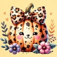 thumbnail image 3 of CafePress - Halloween Pumpkin Leopard Print Toddler T Shirt - Cute Toddler T-Shirt, 100% Cotton, 3 of 4