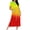 Hot Pink, variant on Women's Long Knitted Bathrobe Zipper up Comfortable Full Length Gradient Homewear Sleepwear with Pocket Yellow