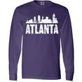 thumbnail image 3 of Inktastic Atlanta Skyline Grunge Long Sleeve T-Shirt, 3 of 5