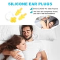 thumbnail image 3 of bedienty Silicone Waterproof Nose Clip Swimming Earplug Portable Ear Protector Yellow 1Set, 3 of 6