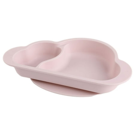 

Silicone Plates For Baby | Toddler Plates In Cute Cloud Shape | Divided Toddler Plates Safe And Odorless For Promote Self-feeding In The First Feeding Stage For Toddlers