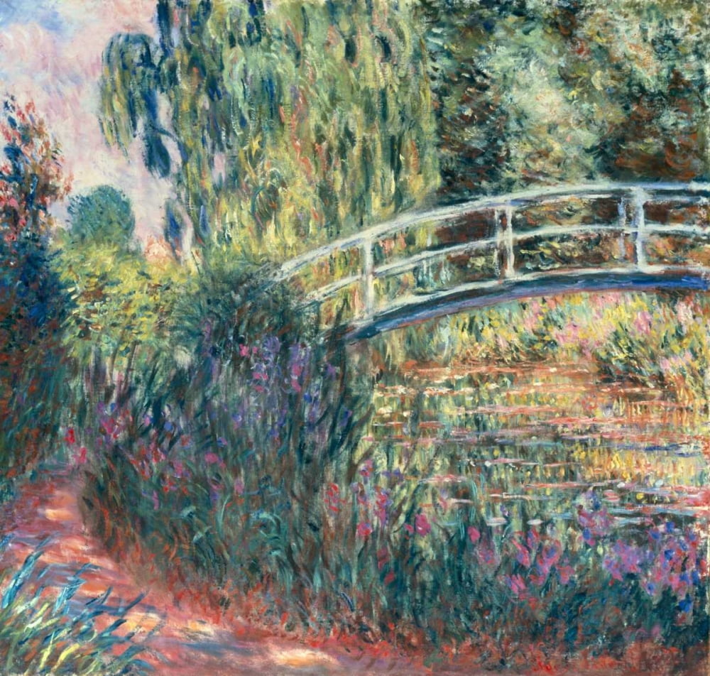 Monet, Claude 27x26 Gold Ornate Wood Framed with Double Matting