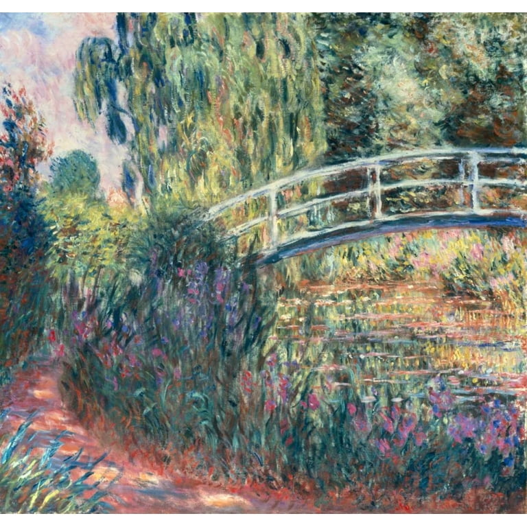 Monet, Claude 27x26 Gold Ornate Wood Framed with Double Matting