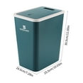 thumbnail image 3 of GFHFHITJ Garbage&nbsp;Can,Bathroom Trash Can With Lid Garbage Can With Press Lid Plastic Wastebasket With Popup Lid For Toilet Office Bedroom Living Room, 3 of 7