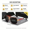 thumbnail image 2 of QueenSeven Unisex Polarized Full Frame Square Oversized Frame Sunglasses Driving Sunglasses, 2 of 4