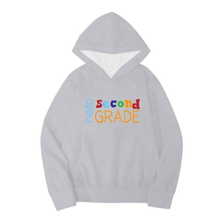 

Hoodie Girls 5t Big Girls Floral Hoodie Kids Boys Girls Autumn WInter School Season Second Grade Letter Printed Long Sleeve Hoodie Warm And Comfortable Tops Children s Clothing