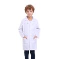 thumbnail image 1 of TOPTIE Kids Lab Coat For School Scientists Halloween Costume-White-8, 1 of 10