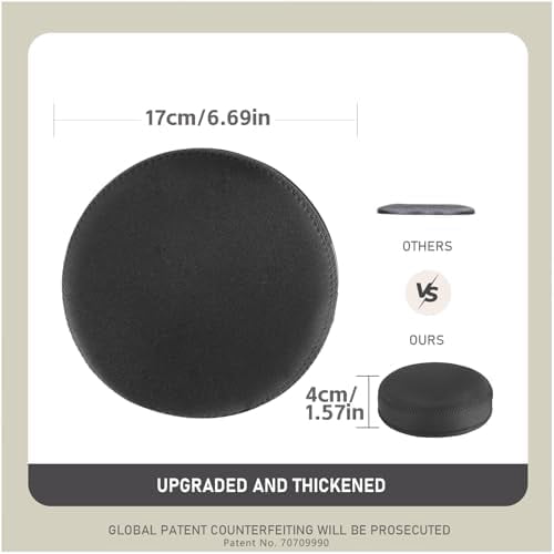 Yoga Knee Pad, 1.57 Inch Thick, Memory Foam and EPE Foam, Waterproof and Non-Slip, for Knees Elbows Wrist Hands Head Yoga Pilates Work Out Kneeling Pad, Exercise Mat 2