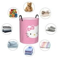 thumbnail image 6 of Large Laundry Basket with Handle, Hello Kitty Collapsible Laundry Hamper, Dirty Clothes Storage Basket for Living Room, Bathroom, Bedroom, College Dorm, 6 of 7