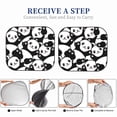 thumbnail image 6 of Gaeub Seamless Pattern Cute Panda Foldable Auto Sun Blocker Visor, Sunshade for Car Front Window, Keeps Your Vehicle Cool - Small, 6 of 7