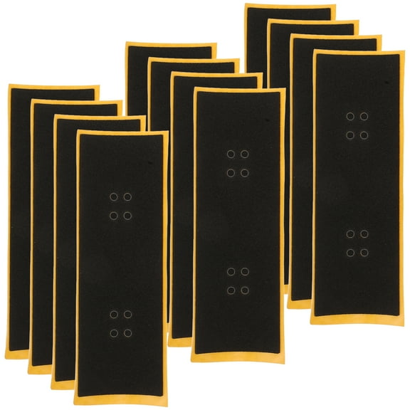 12pcs Foam Grip Tape for Fingerboards and Mini Skateboards, Replacement Grip Tape for Finger Skateboards and Toy Shoes